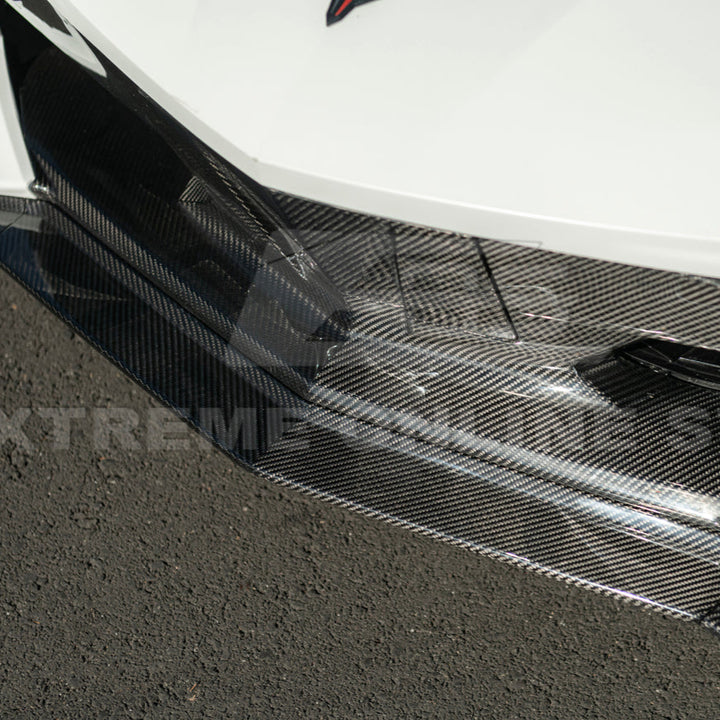 Corvette C8 Stingray DRY CARBON FIBER Front Splitter [Z06 / Z07 Conversion Package]