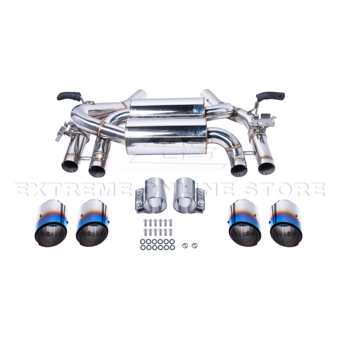 2015-20 BMW F80 M3 F82 M4 | 2.5" Piping w/ 3.5 " Quad Tips Axle Back Exhaust