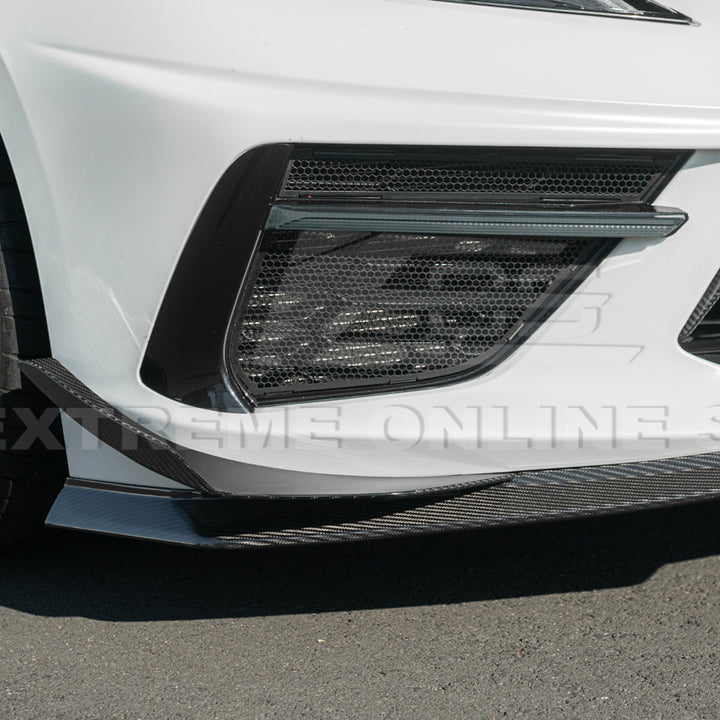 Corvette C8 Stingray DRY CARBON FIBER Front Splitter [Z06 / Z07 Conversion Package]