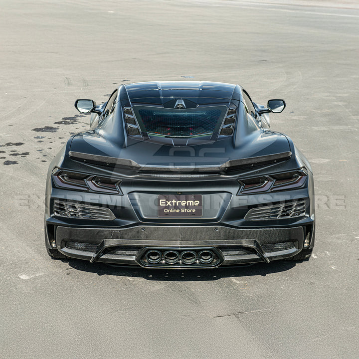 Corvette C8 Z06 DRY CARBON FIBER Wicker-bill Extension Winglets