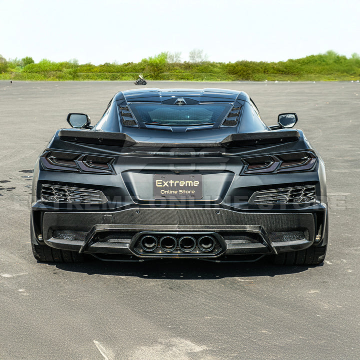 Corvette C8 Z06 DRY CARBON FIBER Wicker-bill Extension Winglets