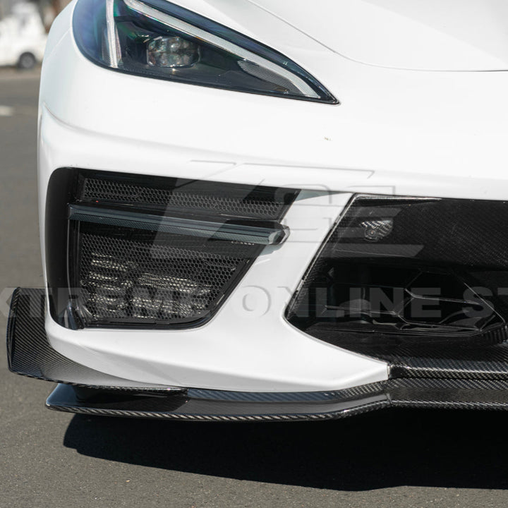 Corvette C8 Stingray DRY CARBON FIBER Front Splitter [Z06 / Z07 Conversion Package]