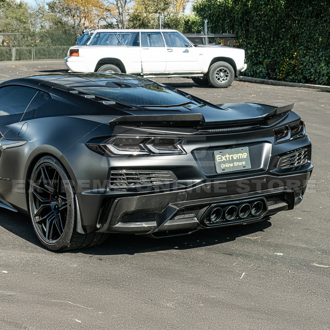 Corvette C8 Z06 DRY CARBON FIBER Wicker-bill Extension Winglets