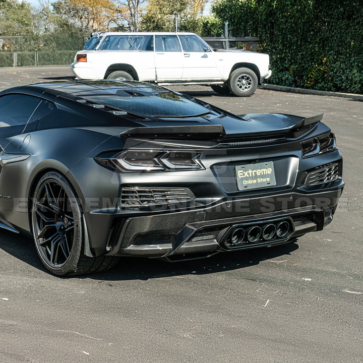 Corvette C8 Z06 DRY CARBON FIBER Wicker-bill Extension Winglets