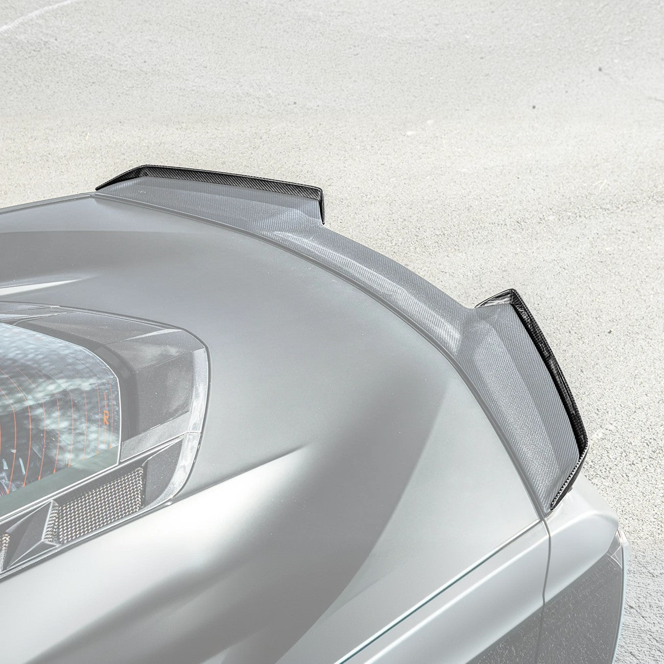 Corvette C8 Z06 DRY CARBON FIBER Wicker-bill Extension Winglets