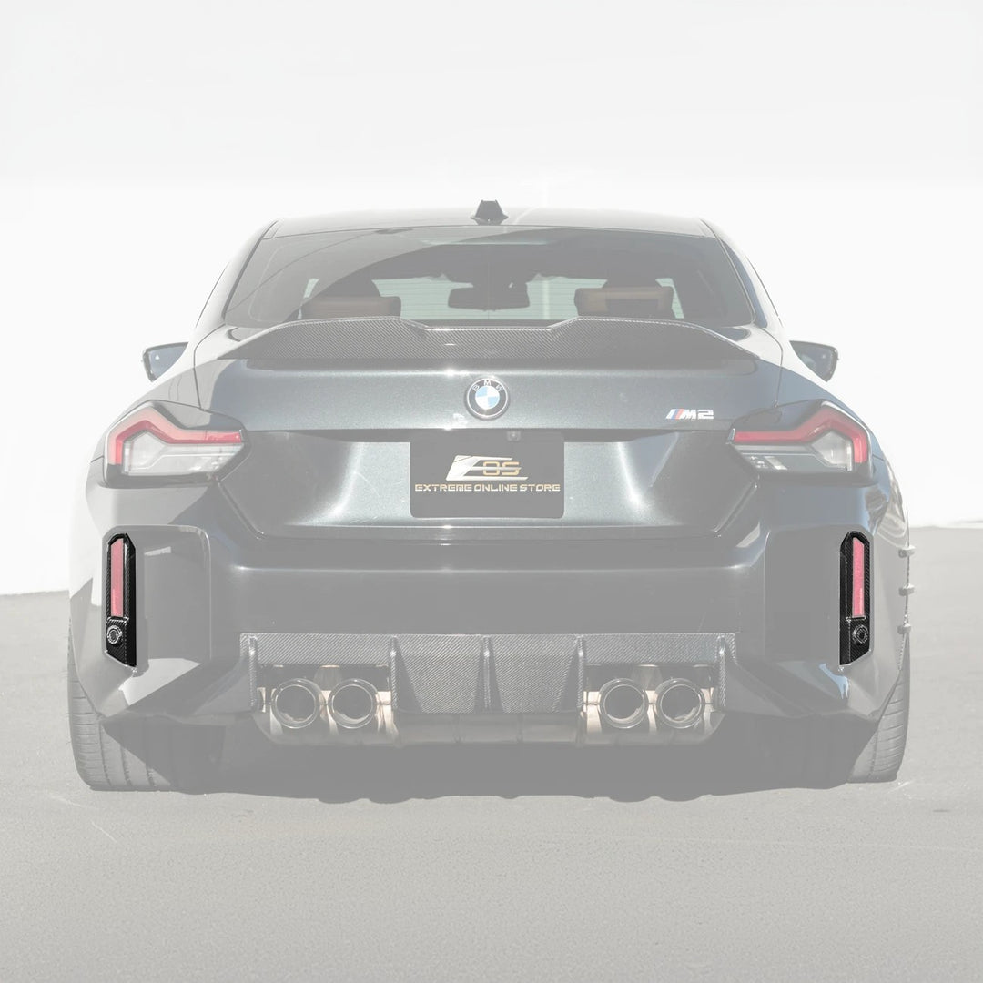 2023-Up BMW G87 M2 | Factory CARBON FIBER Replacement Rear Bumper Reflector