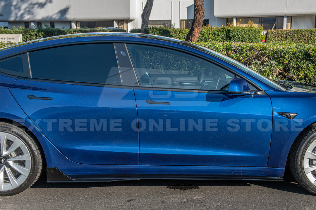 2017-23 Tesla Model 3 Track Front Lip Splitter &amp; Side Skirts