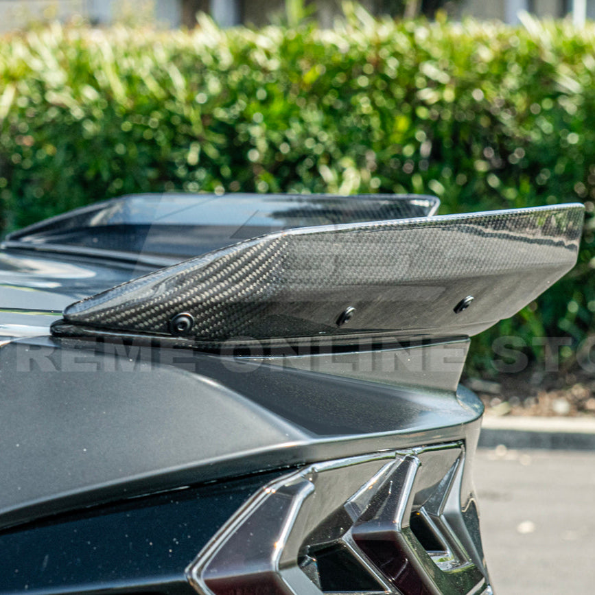 Corvette C8 Z06 DRY CARBON FIBER Wicker-bill Extension Winglets