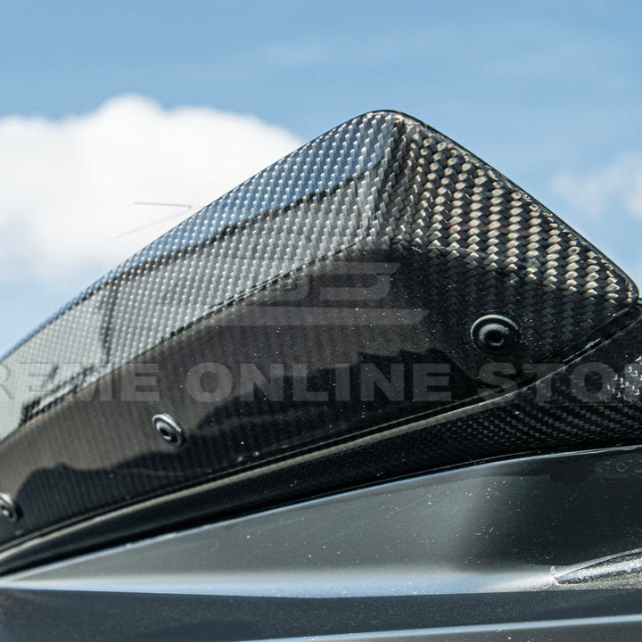 Corvette C8 Z06 DRY CARBON FIBER Wicker-bill Extension Winglets
