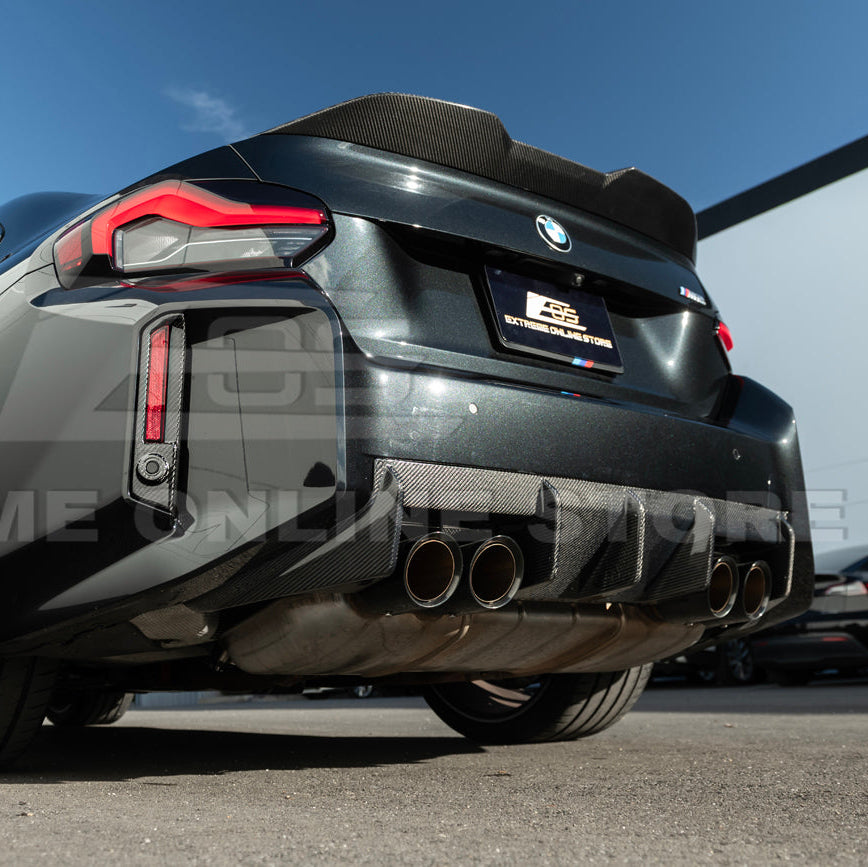 2023-Up BMW G87 M2 | Factory CARBON FIBER Replacement Rear Bumper Reflector
