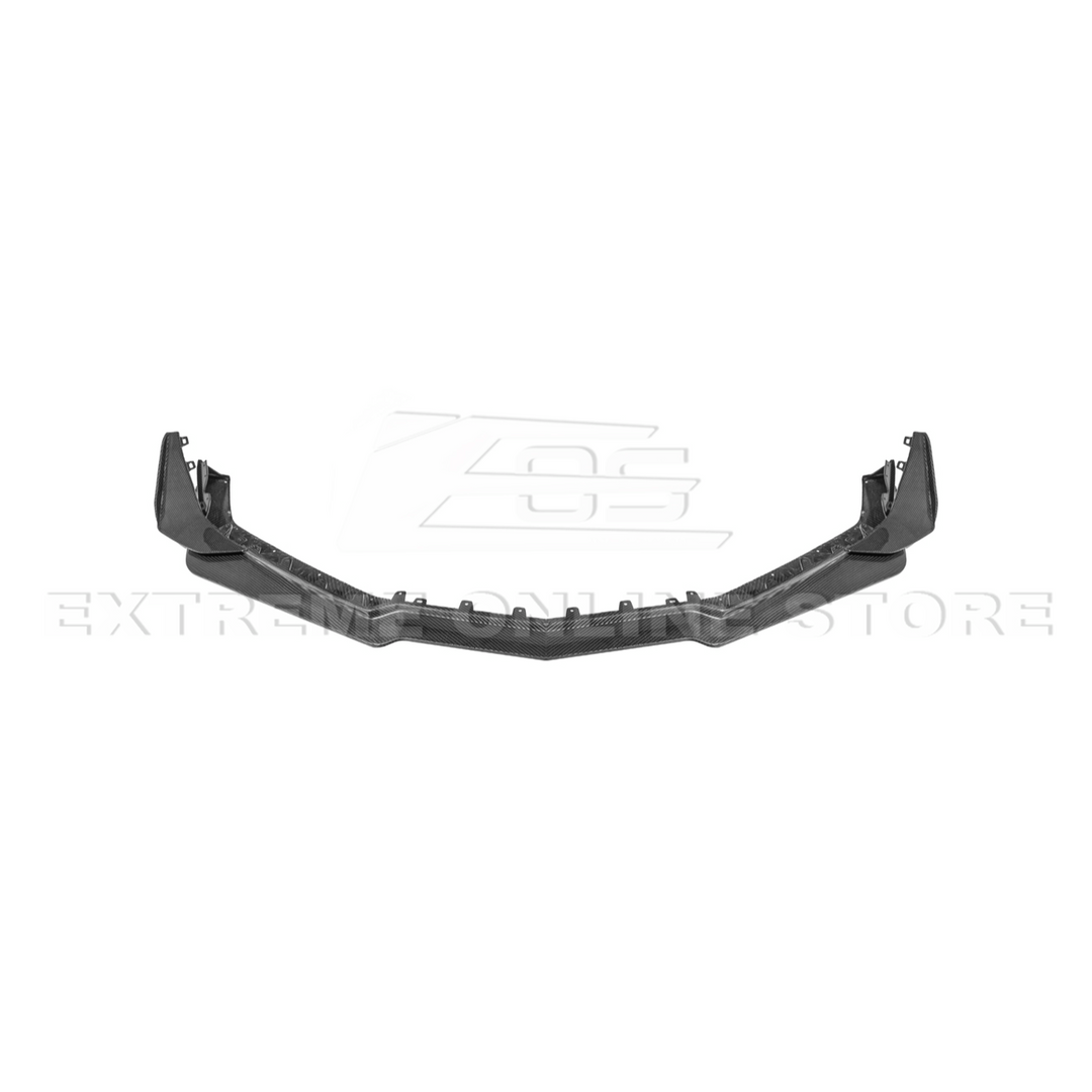 2023-Up Corvette C8 Z06 Z07 DRY CARBON FIBER Extended Package Front Lip &amp; Canards