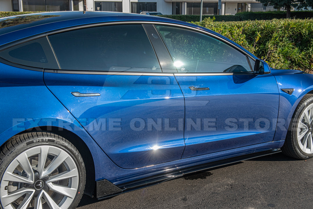 2017-23 Tesla Model 3 Track Front Lip Splitter &amp; Side Skirts