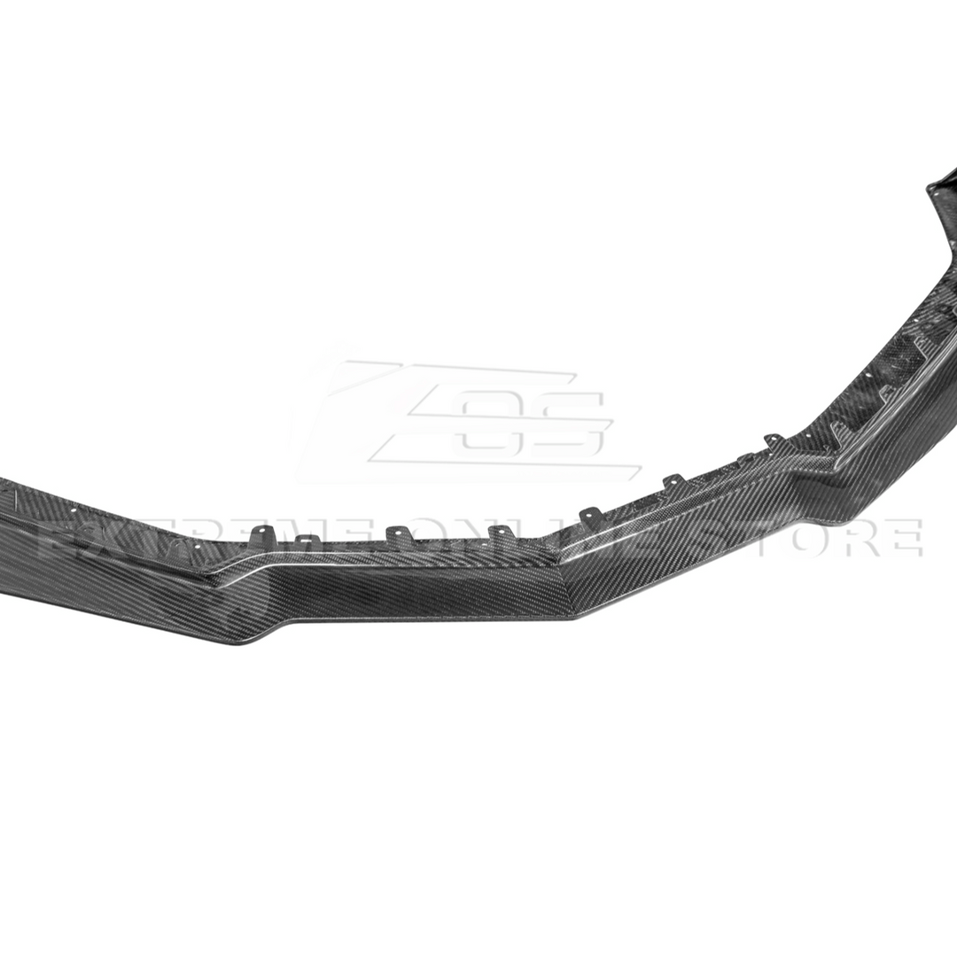 2023-Up Corvette C8 Z06 Z07 DRY CARBON FIBER Extended Package Front Lip &amp; Canards