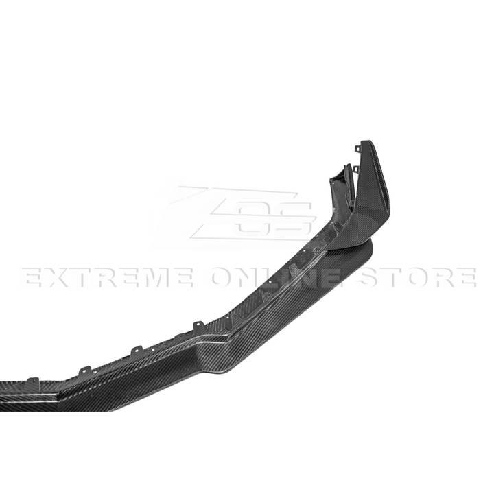 2023-Up Corvette C8 Z06 Z07 DRY CARBON FIBER Extended Package Front Lip &amp; Canards