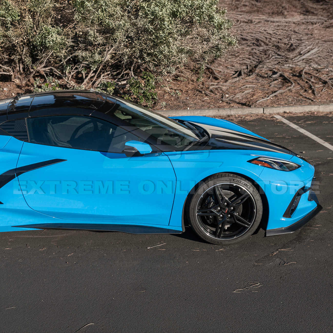 Chevrolet Corvette C8 Z06 Conversion Front Lip & Side Skirts