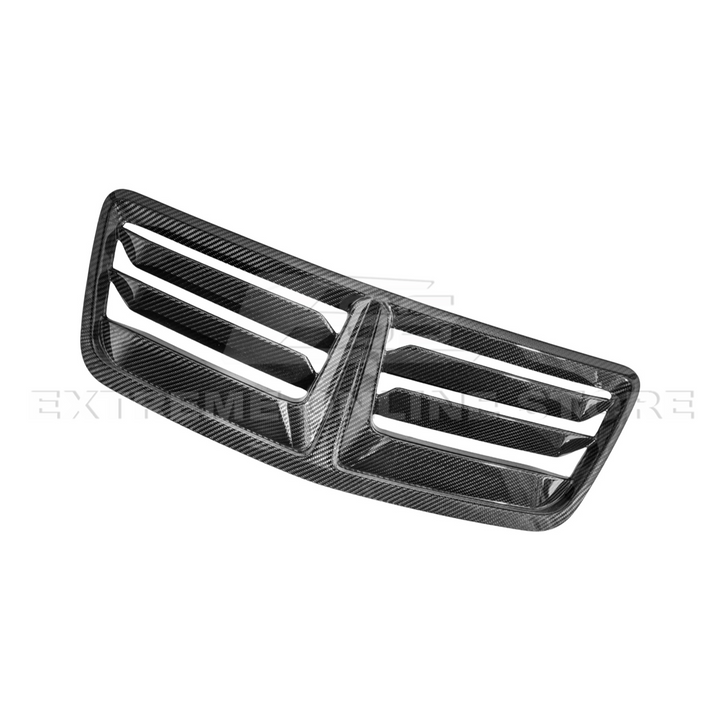 2024-Up Ford Mustang DRY CARBON FIBER Front Upper Hood Vent Insert Cover
