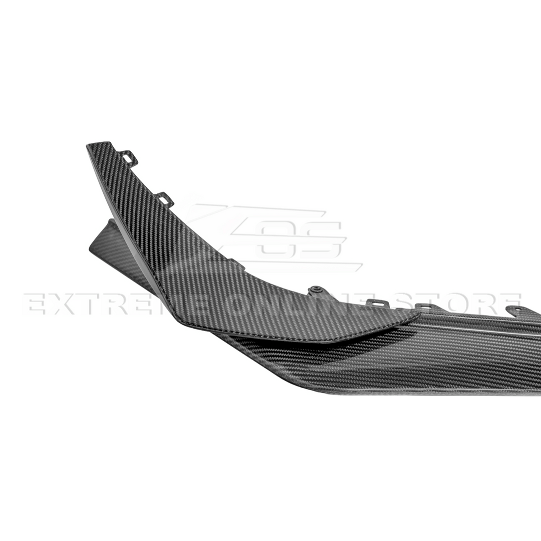 2023-Up Corvette C8 Z06 Z07 DRY CARBON FIBER Extended Package Front Lip &amp; Canards