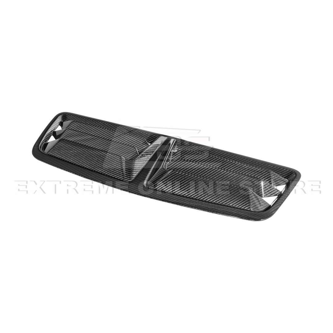 2024-Up Ford Mustang DRY CARBON FIBER Front Upper Hood Vent Insert Cover