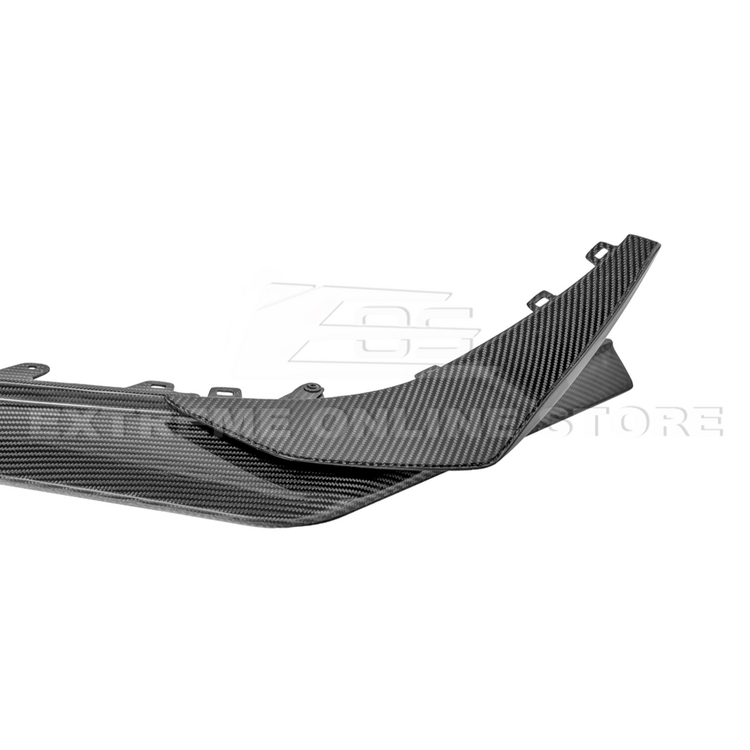 2023-Up Corvette C8 Z06 Z07 DRY CARBON FIBER Extended Package Front Lip &amp; Canards