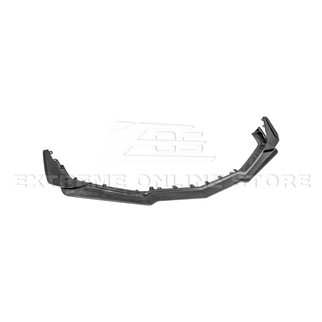 2023-Up Corvette C8 Z06 Z07 DRY CARBON FIBER Extended Package Front Lip &amp; Canards