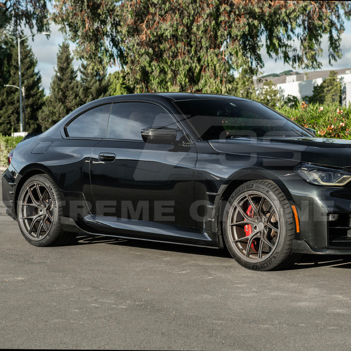 2023-Up BMW G87 M2 | TR Style Dry CARBON FIBER Side Skirts Rocker Panel Extension