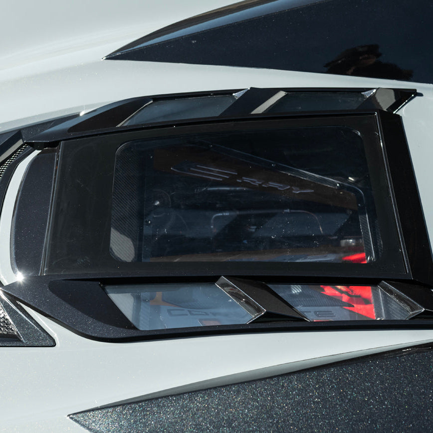 2020-Up Corvette C8 Convertible Rear Hatch Upper HTC Tonneau Window Inserts