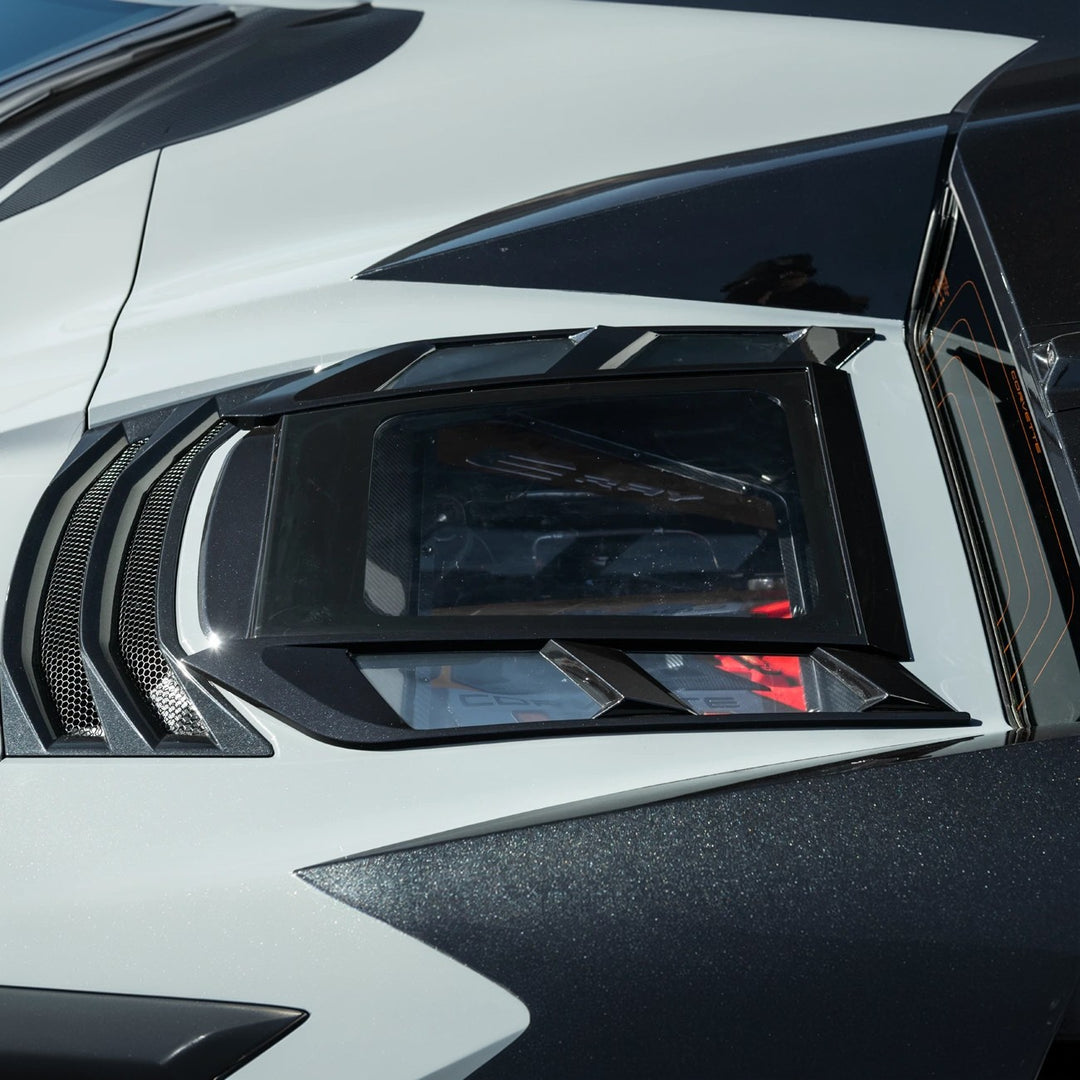 2020-Up Corvette C8 Convertible | EOS Performance Rear Hatch Upper HTC Tonneau Window Inserts