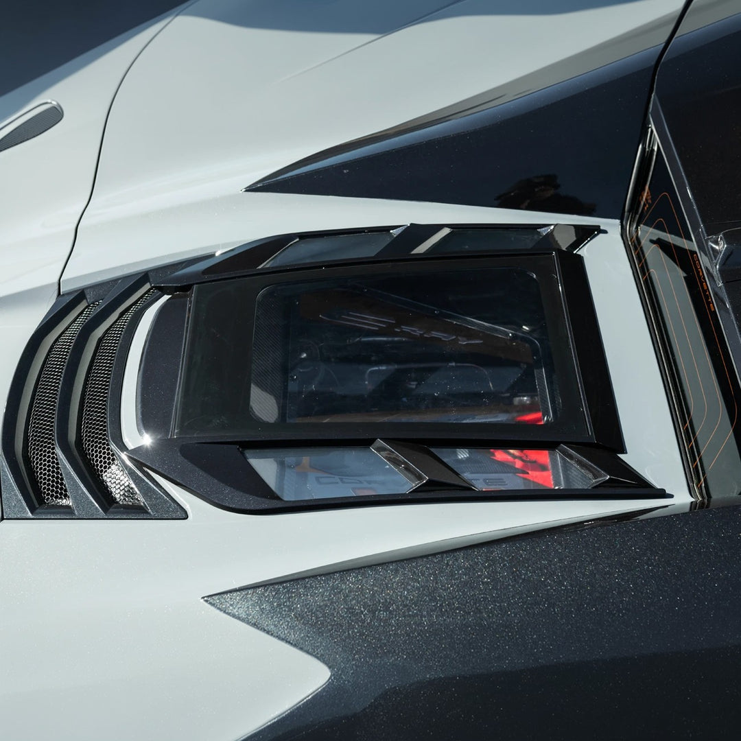2020-Up Corvette C8 Convertible | EOS Performance Rear Hatch Upper HTC Tonneau Window Inserts