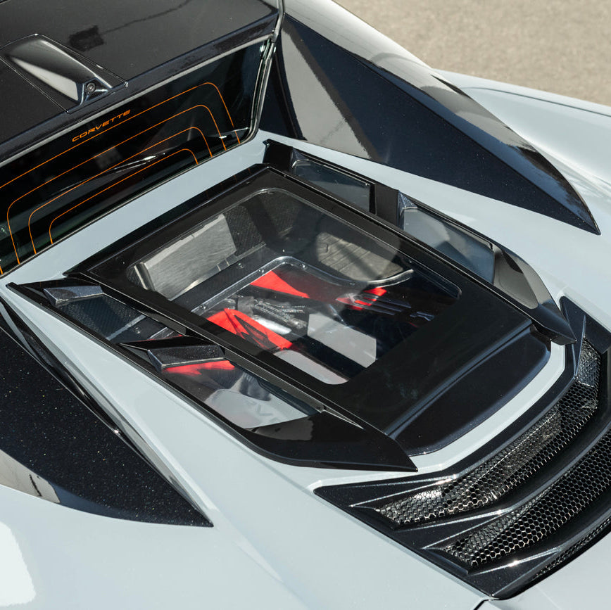 2020-Up Corvette C8 Convertible Rear Hatch Upper HTC Tonneau Window Inserts