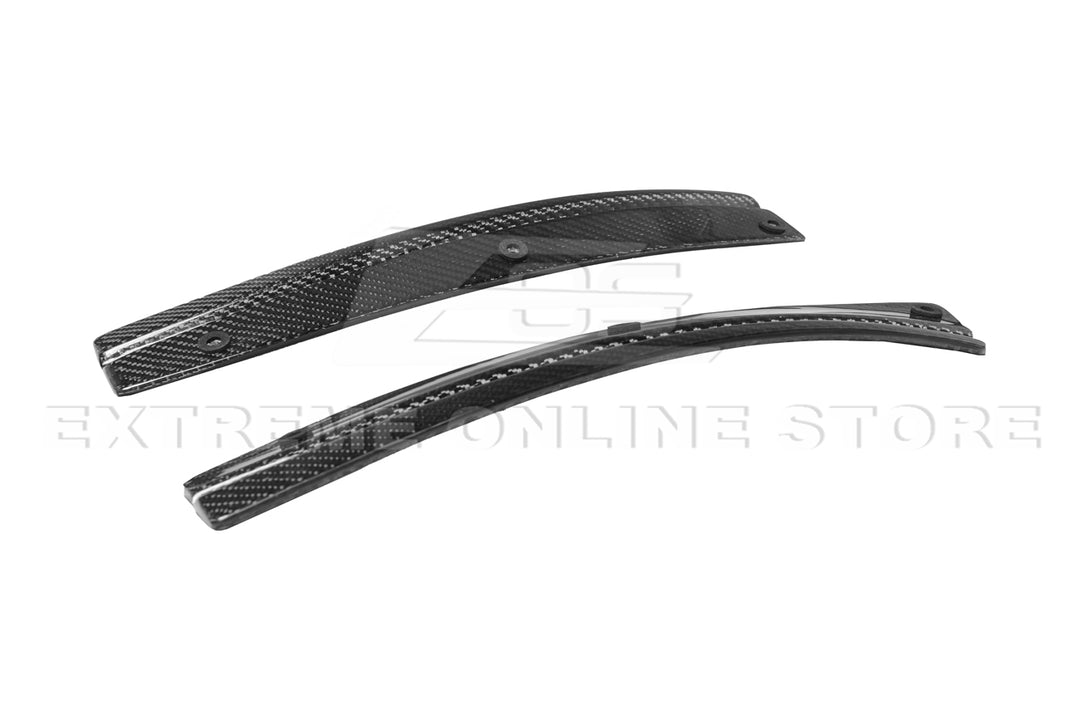 2016-19 Cadillac CTS-V Carbon Fiber Front Splitter Wheel Arch&amp; Side Skirts Rockerst