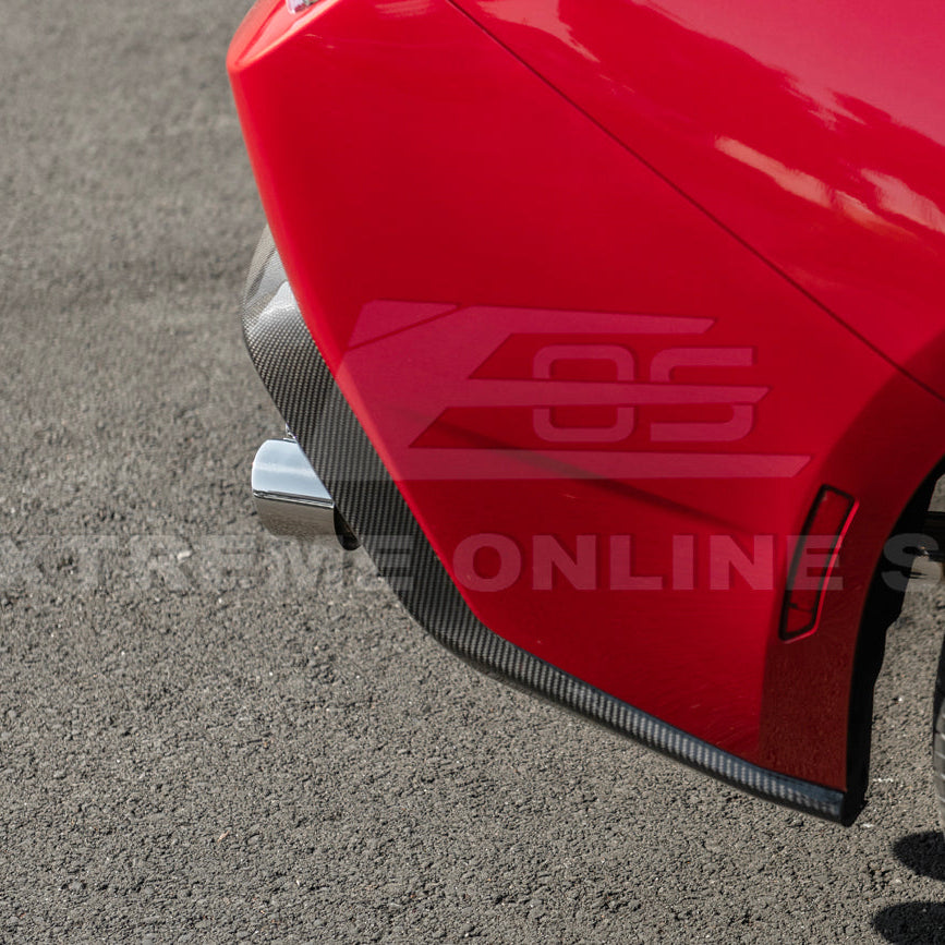 2024+ Ford Mustang GT Style Dry Carbon Fiber Rear Bumper Diffuser