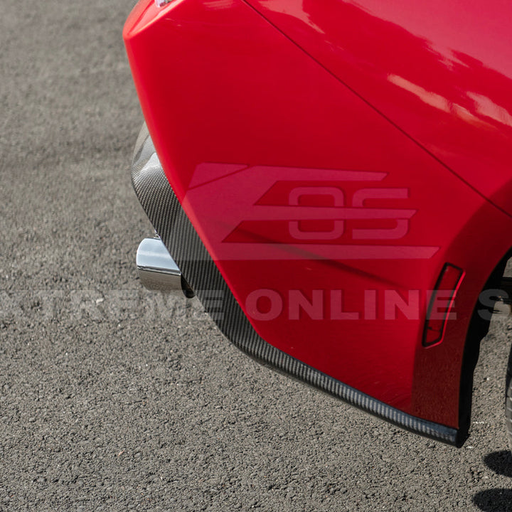 2024+ Ford Mustang GT Style Dry Carbon Fiber Rear Bumper Diffuser