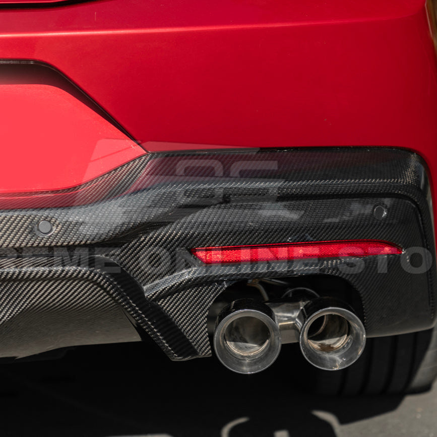 2024+ Ford Mustang GT Style Dry Carbon Fiber Rear Bumper Diffuser