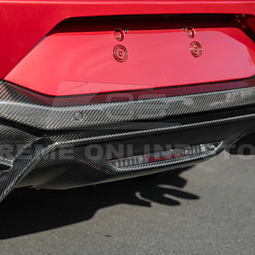 2024+ Ford Mustang GT Style Dry Carbon Fiber Rear Bumper Diffuser