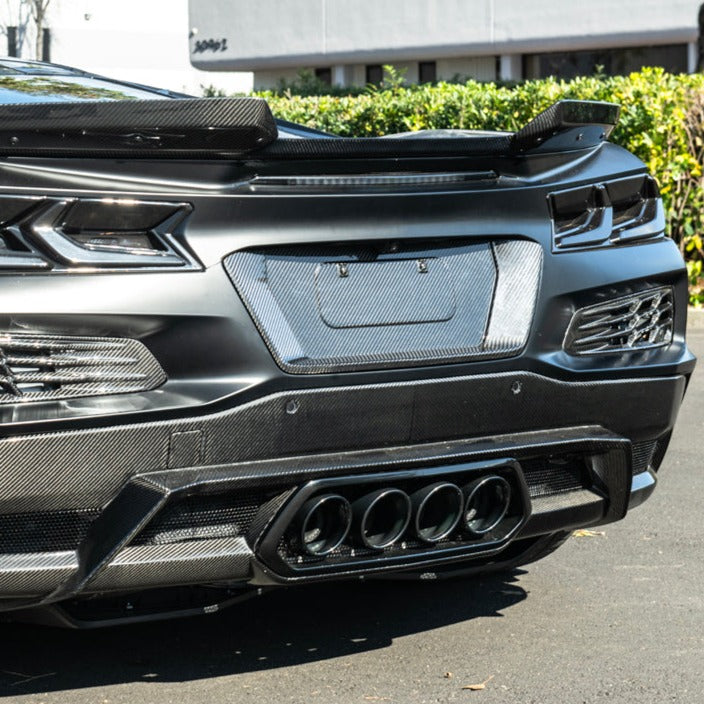 Corvette C8 Z06 Carbon Fiber License Plate Backing