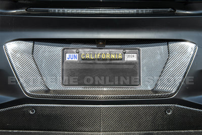 Corvette C8 Z06 Carbon Fiber License Plate Backing