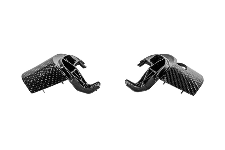 Corvette C6 Dry Carbon Fiber Steering Wheel Button Control Bezel Covers