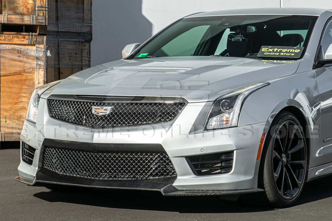 2016-19 Cadillac ATS-V DRY Carbon Fiber Front Grille Trim Insert