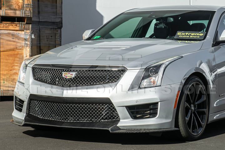 2016-19 Cadillac ATS-V DRY Carbon Fiber Front Grille Trim Insert