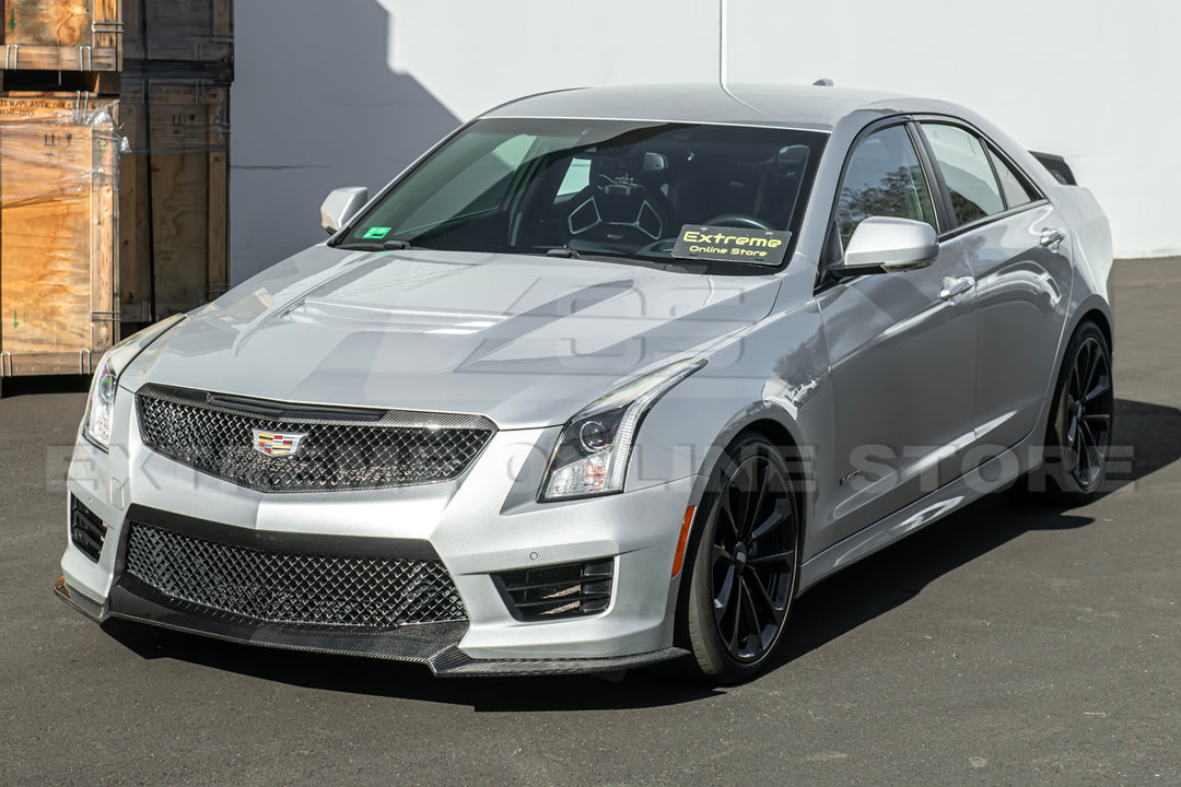 2016-19 Cadillac ATS-V Track Package Dry carbon Fiber Front Lip &amp; Side Wheel Arch