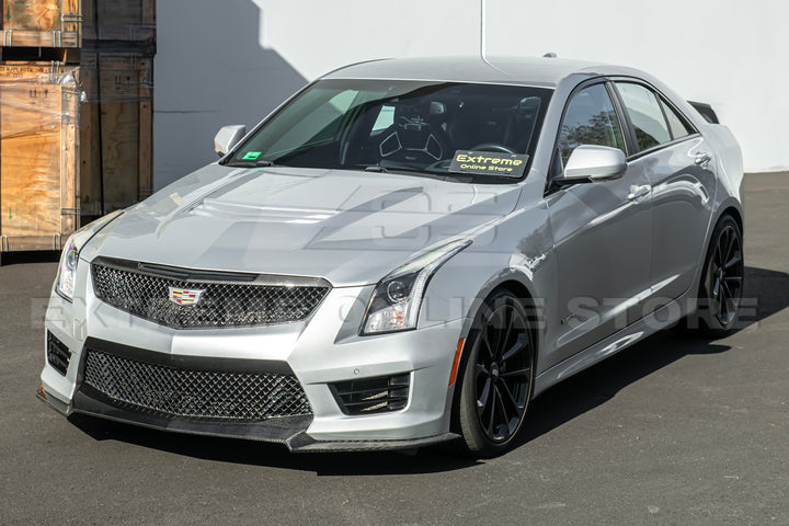 2016-19 Cadillac ATS-V Track Package Dry carbon Fiber Front Lip &amp; Side Wheel Arch