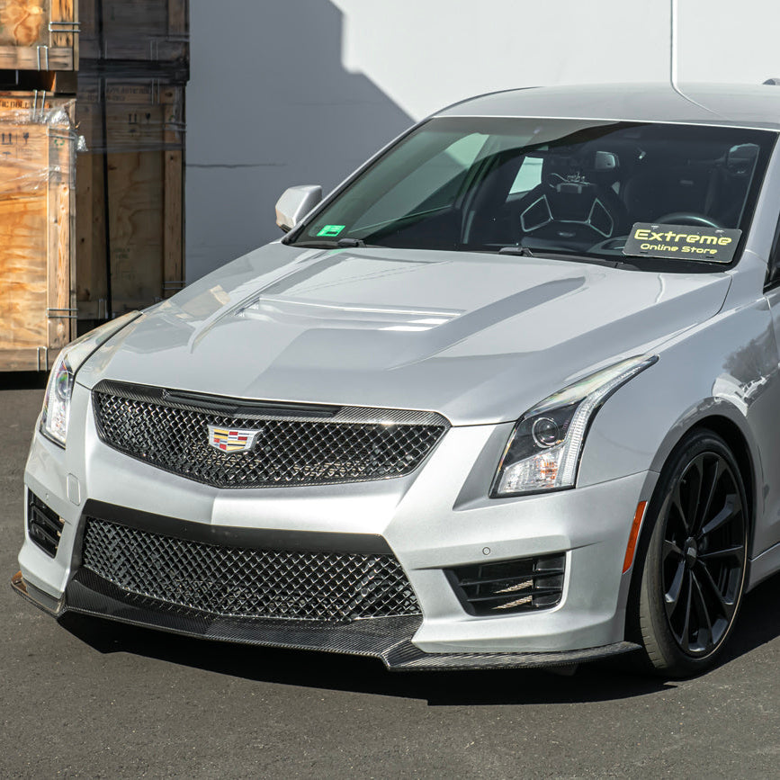 2016-19 Cadillac ATS-V Track Package Dry carbon Fiber Front Lip &amp; Side Wheel Arch