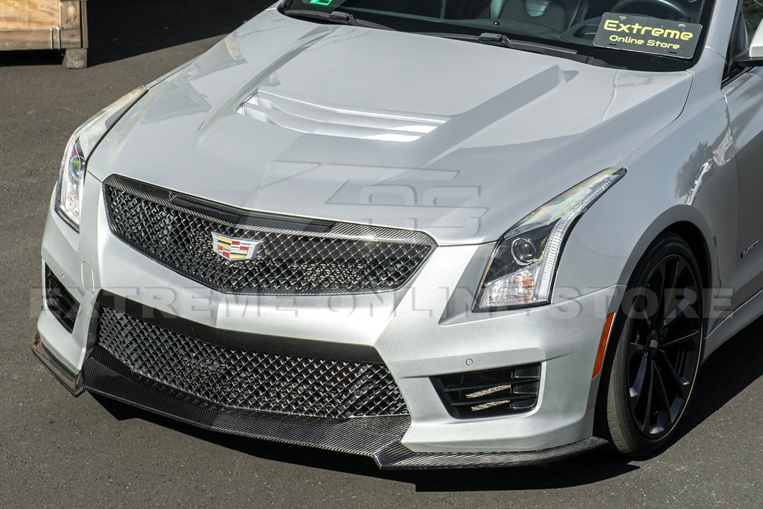 2016-19 Cadillac ATS-V DRY Carbon Fiber Front Grille Trim Insert