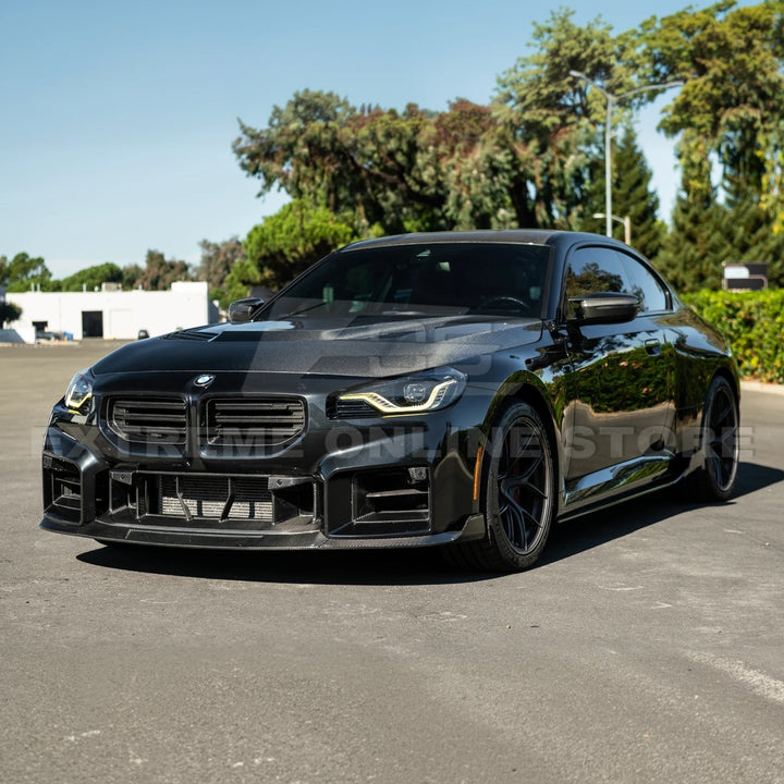 2023-Up BMW G87 M2 | TR Style 3PCS Dry Carbon Fiber Front Bumper Splitter Lip