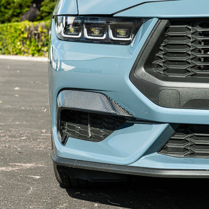 2024+Ford Mustang DRY CARBON FIBER Front Lower Side Grille