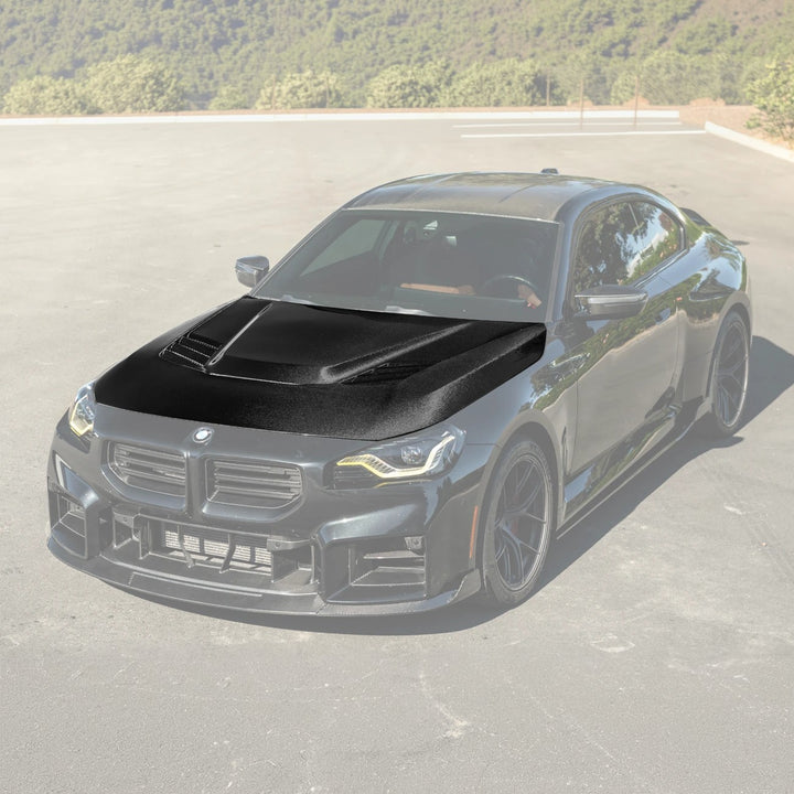 2023-Up BMW G87 M2 | V Style CARBON FIBER Front Vented Heat Extraction Hood
