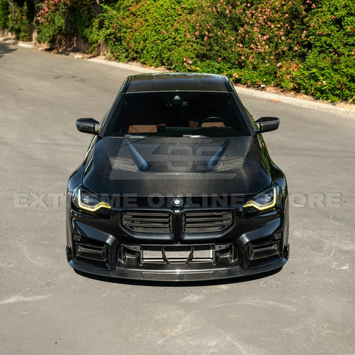 2023-Up BMW G87 M2 | TR Style 3PCS Dry Carbon Fiber Front Bumper Splitter Lip