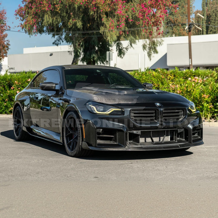2023-Up BMW G87 M2 | TR Style 3PCS Dry Carbon Fiber Front Bumper Splitter Lip