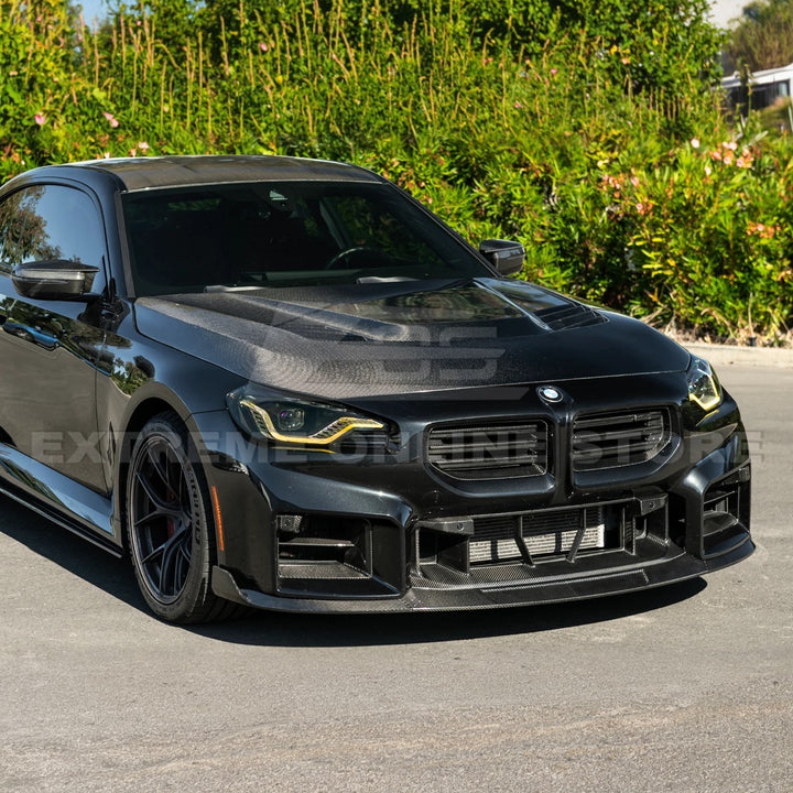 2023-Up BMW G87 M2 | TR Style 3PCS Dry Carbon Fiber Front Bumper Splitter Lip