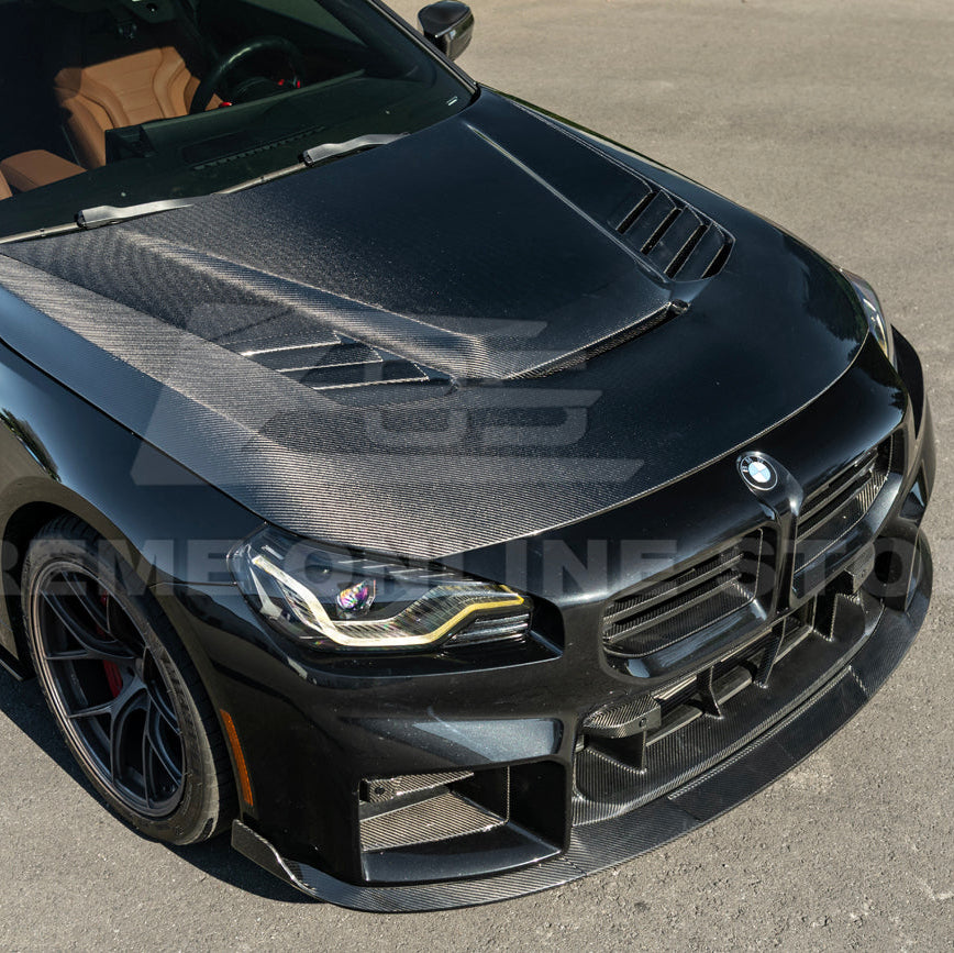 2023-Up BMW G87 M2 | TR Style 3PCS Dry Carbon Fiber Front Bumper Splitter Lip